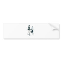 French Maid & Mistress Bumper Sticker