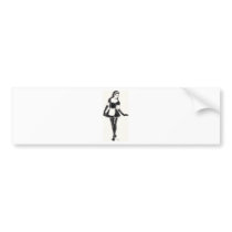 French Maid Sexy in PVC Bumper Stickers