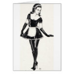 French Maid Sexy in PVC cards