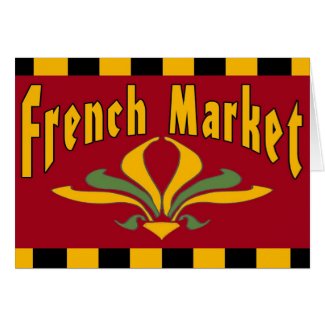 French Market New Orleans card