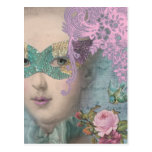 French Masquerade Postcard
