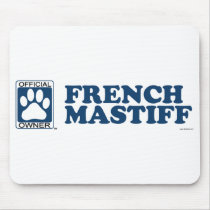 French Mastiff Blue mousepads