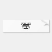 French Ninja Bumper Stickers