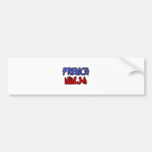French Ninja Bumper Stickers
