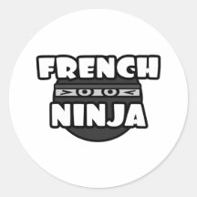 French Ninja Stickers