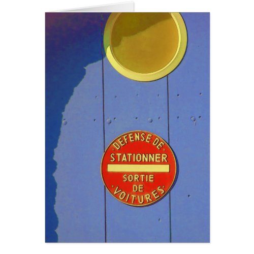 No Parking Sign on Blue Garage Wall in France – Today’s Best Award August 13, 2011