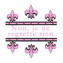 French No Regrets Products t-shirts