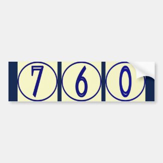 French Numbers Vinyl House Numbers Stickers Car Bumper Sticker