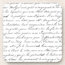 French Paris Script Drink Coaster