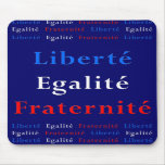 French Patriot Mousepad - Liberty, Equality... mousepads