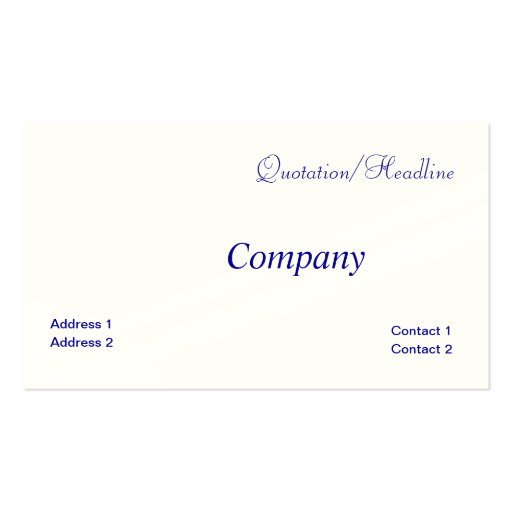 French patriotic business card template (back side)