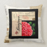 French Peony Bonjour Pillow