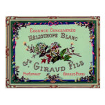 French Perfume Label PostCard