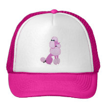French Pink poodle Trucker Hat