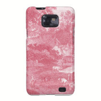 French Pink Toile de Jouy Shabby Counry Landscape casemate cases
