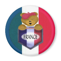 French Pocket Bear magnets