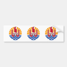French Polynesia Coat of Arms Bumper Sticker
