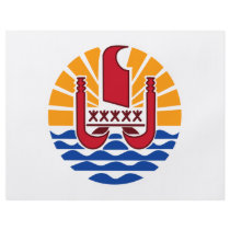 French Polynesia Coat of Arms Flyer Design