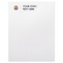 French Polynesia Coat of Arms Letterhead Design