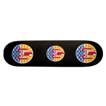 French Polynesia Coat of Arms Custom Skate Board