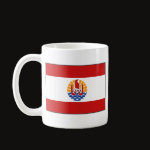 French Polynesia Flag Map Classic Mug
