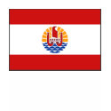 French Polynesia Flag and Map T-Shirt