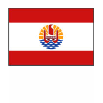 French Polynesia Flag and Map T-Shirt