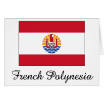 French Polynesia Flag Design cards by flagshirt French Polynesia Flag Design cards
