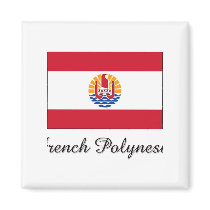 French Polynesia Flag Design magnets