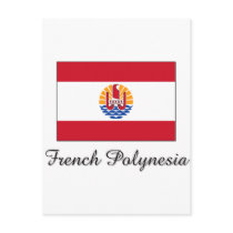 French Polynesia Flag Design postcards