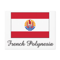 French Polynesia Flag Design postcards