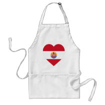 French Polynesia Flag Heart aprons by Vexillophile French Polynesia Flag Heart aprons