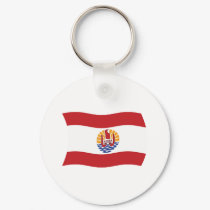 French Polynesia Flag Keychain