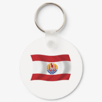French Polynesia Flag Keychain