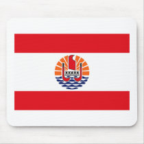 French Polynesia Flag Mousepad