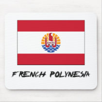 French Polynesia Flag mousepads