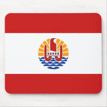 French Polynesia Flag Mousepad
