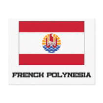 French Polynesia Flag postcards