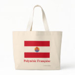 French Polynesia Flag with Name in French bags