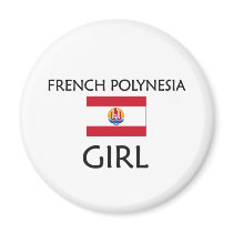 FRENCH POLYNESIA GIRL magnets