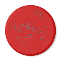 French Polynesia Map Magnet