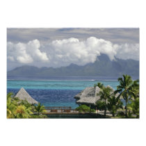French Polynesia, Moorea. A view of the island