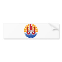 French Polynesia Official Coat Of Arms Heraldry bumper stickers