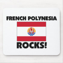 French Polynesia Rocks mousepads