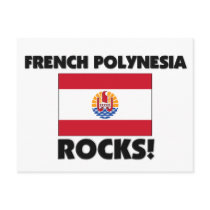 French Polynesia Rocks postcards