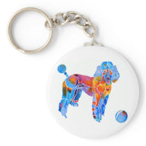 French Poodle Keychains