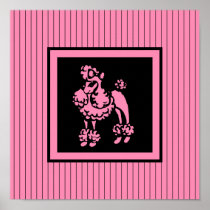 French Poodle Poster