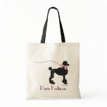 French Poodle Tote Bag