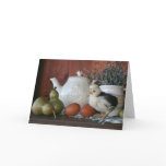 French Poultry, Pears &amp; Porcelain Notecard
