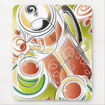 French Pressed Coffee Mouse Pads